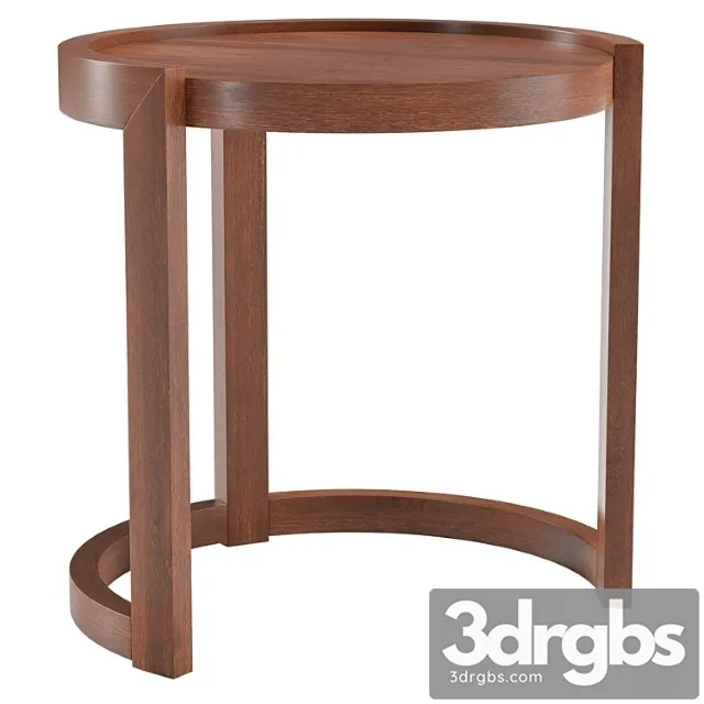 1950s round mahogany side table by paul laszlo