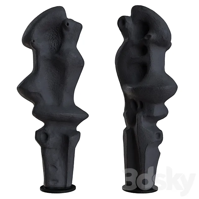 1970s Belgian Abstract Sculpture 3DModel