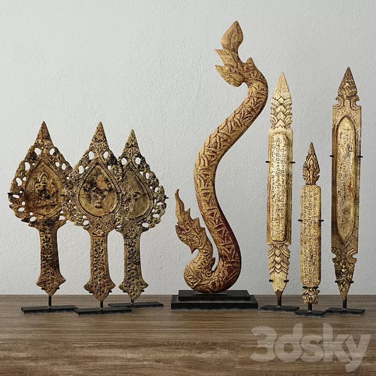 19th-C. Thai Decoration 3D Model