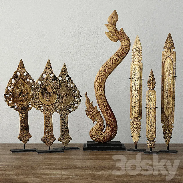 19th-C. Thai Decoration 3DModel