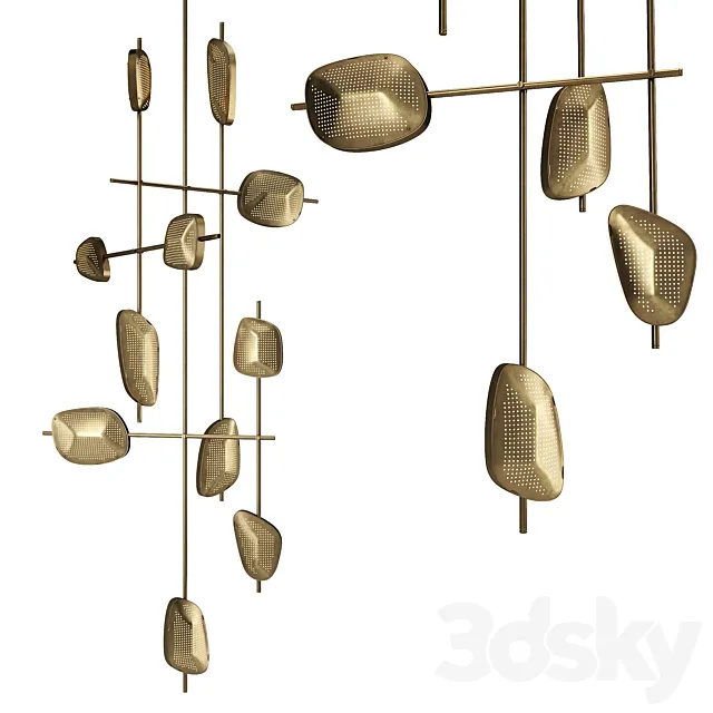 1st Dibs Candelera 03 Hanging Lamp 3DModel