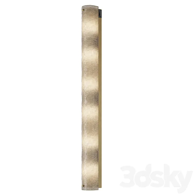 1stdibs Large Blown Murano Glass and Brass Wall Light 3D Model