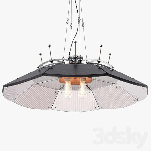 1stdibs Large Scientific Medical Parabolic Mirror Lamp 3DModel