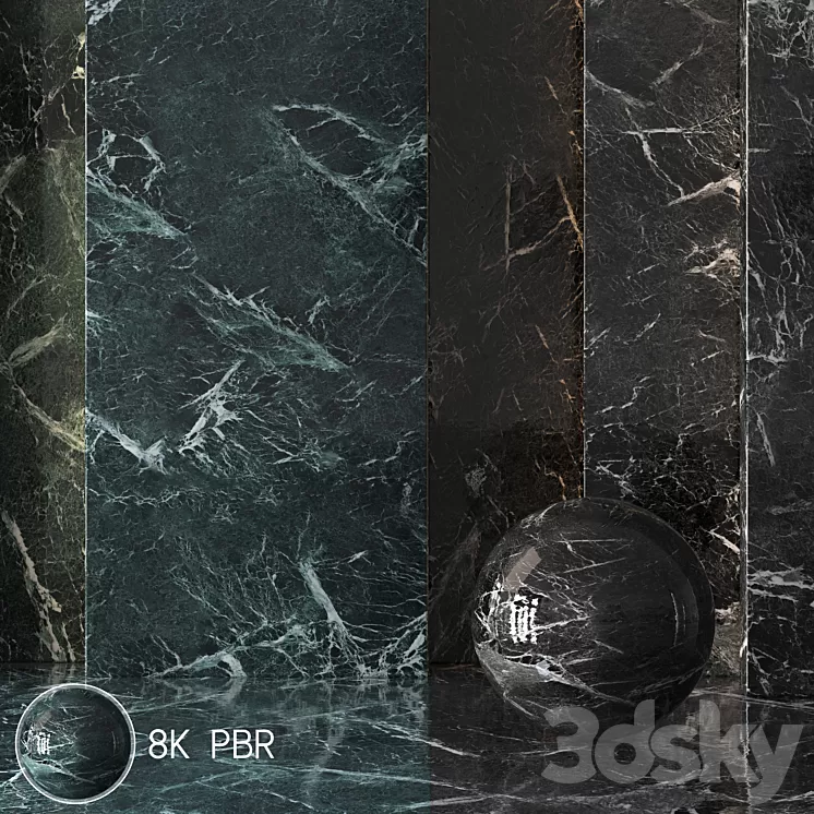 2 Marble Material 8K (Seamless Tileable) DrCG No 72 3D Model Free