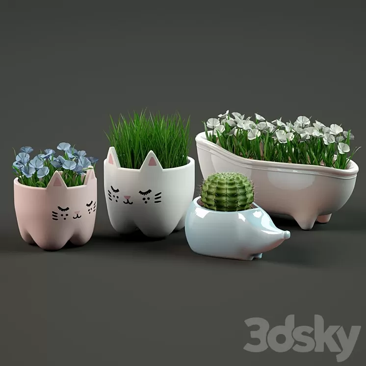 2 pots