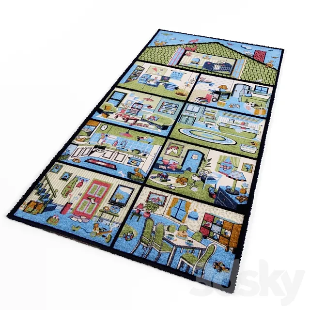 2 rug in the nursery 3D Model