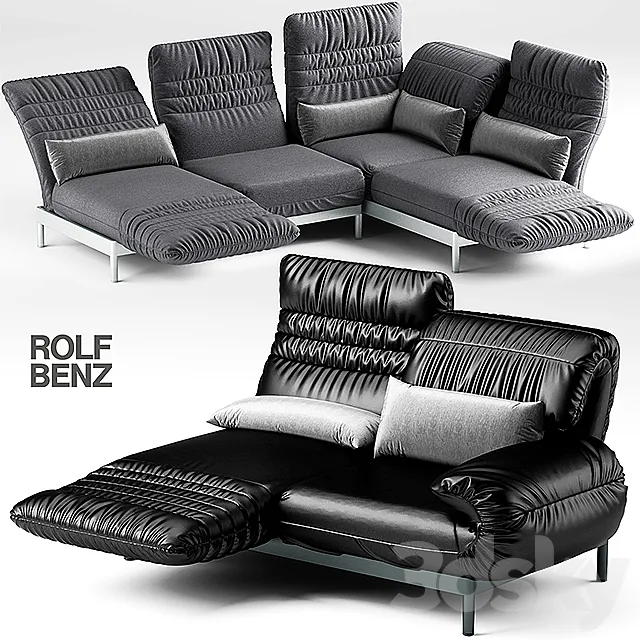 2 sofa ROLF BENZ PLURA 3DModel