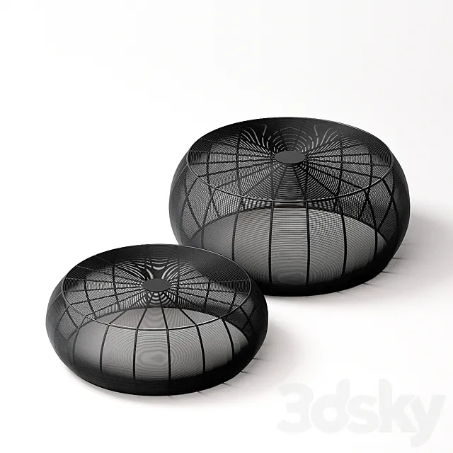 2 tables of round wicker steel La Redoute Bangor Free Download