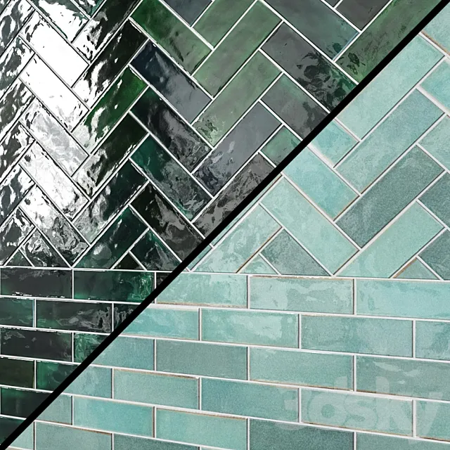 2 "X6" HERRINGBONE PATTERN 3D Model