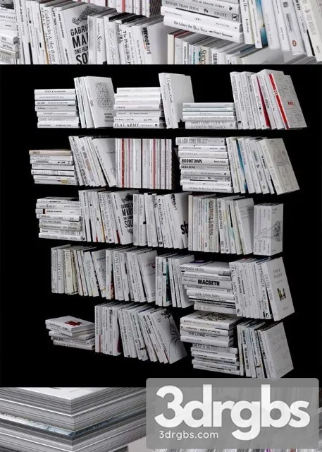 200 White Papers 3D Model Free