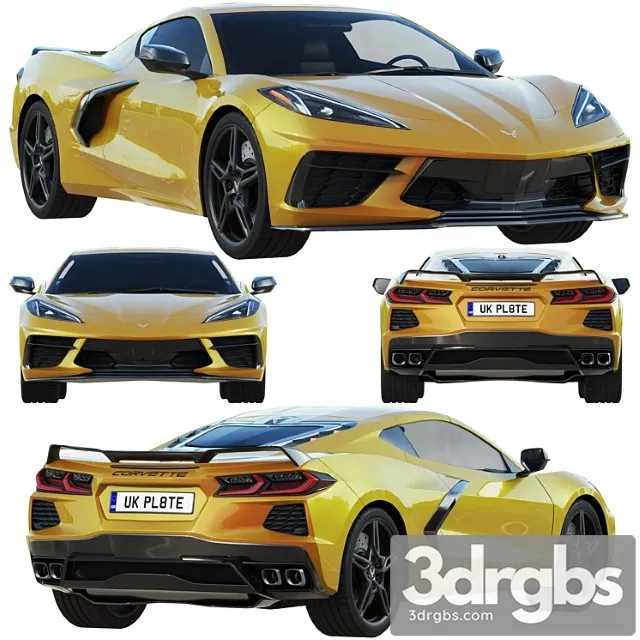 2020 chevrolet corvette c8 stingray 3D Model Free