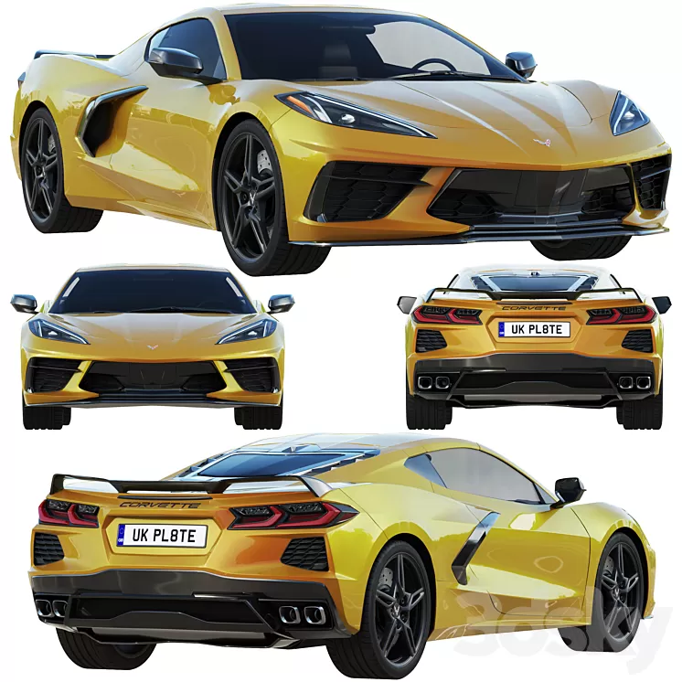 2020 Chevrolet Corvette C8 Stingray 3D Model