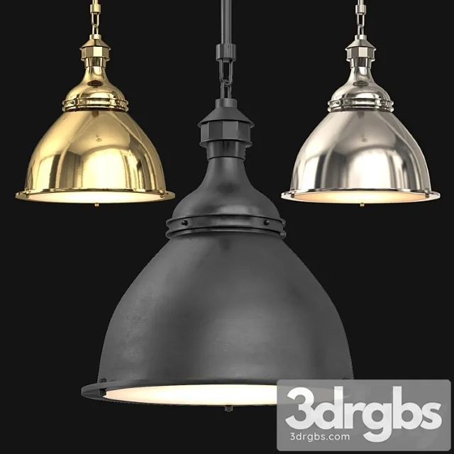 20th c. english cloche pendant 3D Model Free