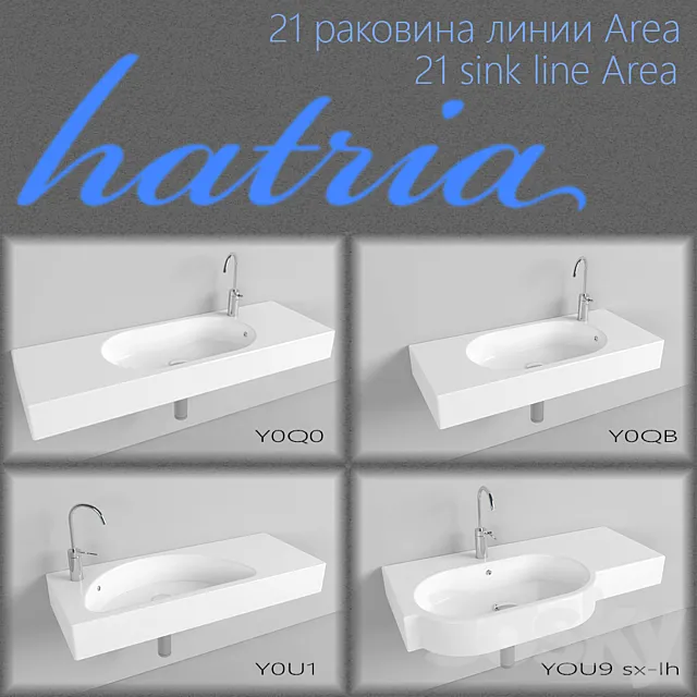 21 sink manufacturer HATRIA Area line 3DModel