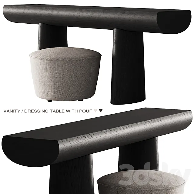 219 vanity dressing table 01 menu pouf and aldo bakker 00 3DModel