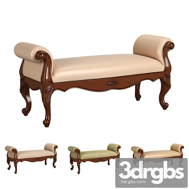 230 1 Carpenter Bed Bench 1430x518x645 3D Model Free