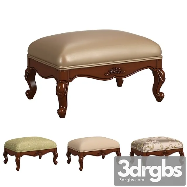 230 1 Carpenter Casual Chair Foot Stool 683x483x305 3D Model Free