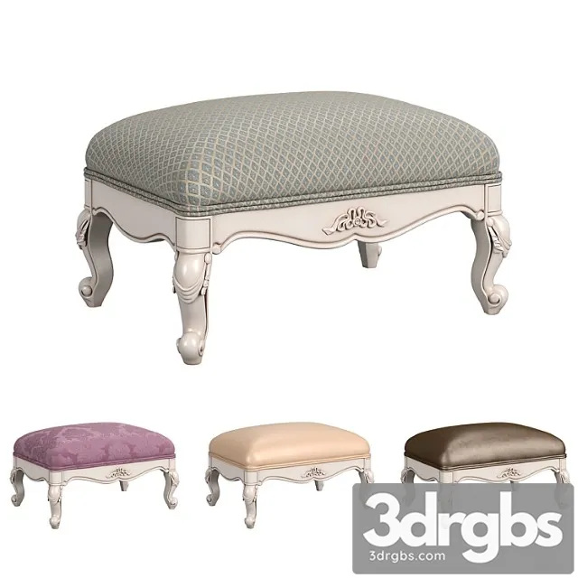 230 Carpenter Casual Chair Foot Stool 683x483x305 3D Model Free