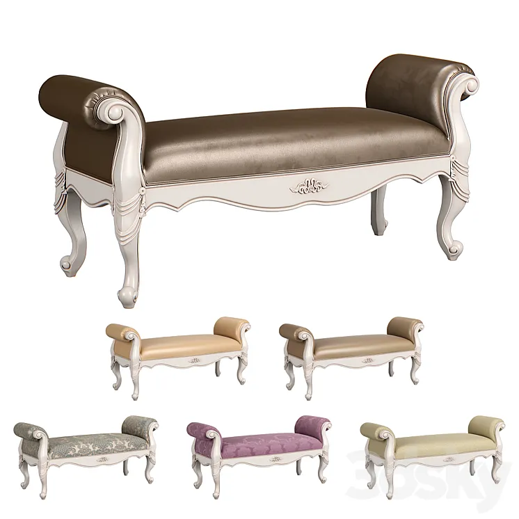 230_Carpenter_Bed_bench_1430x518x645 3D Model Free