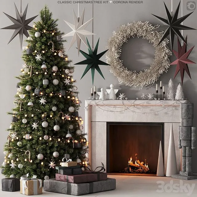 239 happy new year 03 christmas tree 01 3D Model