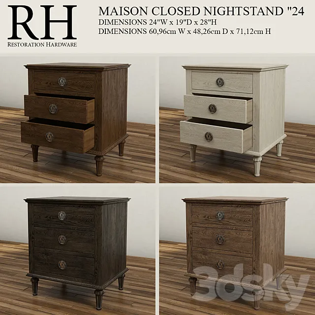 24 MAISON CLOSED NIGHTSTAND 3DModel