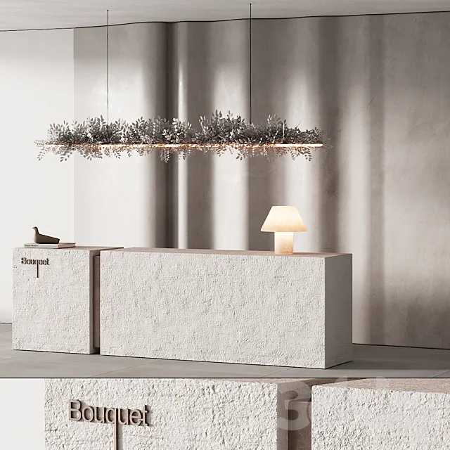 255 office furniture 14 reception desk 09 3DModel