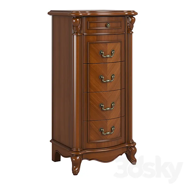 2610300_230_1_Carpenter_Small_5_drawer_cabinet_550x450x1090 3D Model