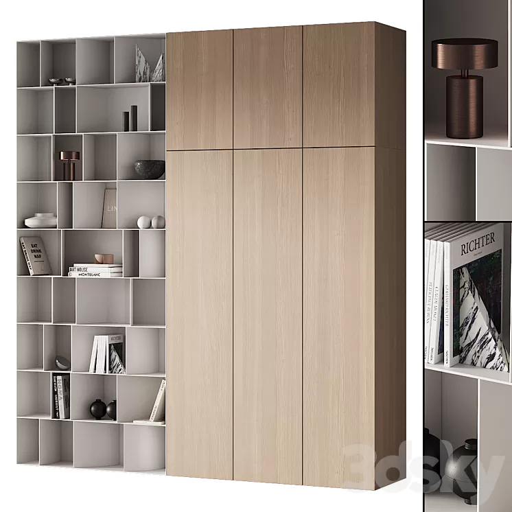 263 cabinet furniture 13 modular wardrobe cupboard 09 3D Model Free