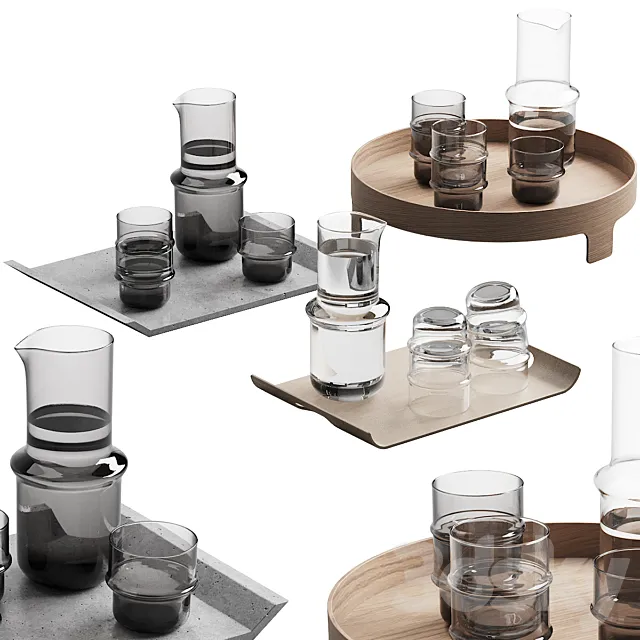 271 dishes decor set 13 NM& Unda by Design House Stockholm 3D Model