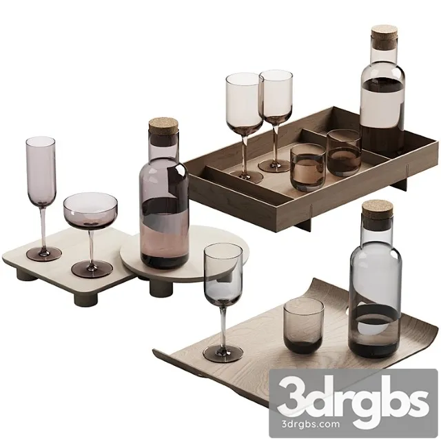 272 Dishes Decor Set 14 FUUM Water Carafe by Blomus P01 3D Model Free
