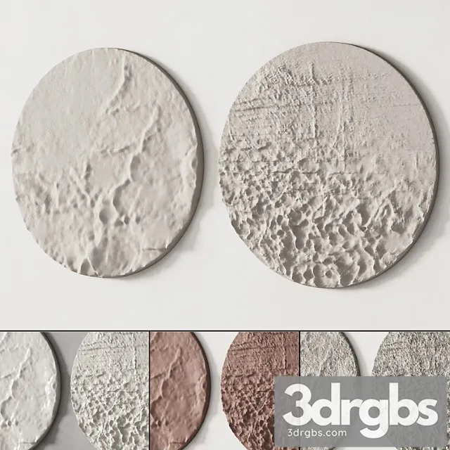 279 Decorative Wall Art 11 Round Artworks P02 3D Model Free