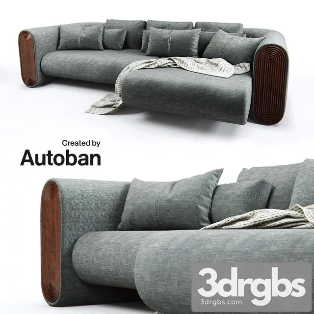 280CR UNION CORNER UNIT SOFA 3D Model Free