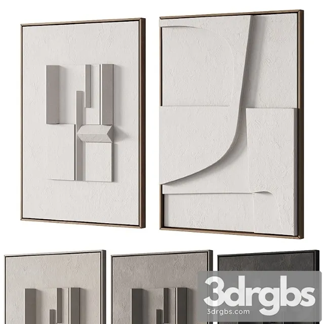 298 Frame Artwork 08 Modern Painting By Iola Studio 02 3D Model Free