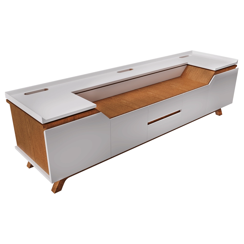2K1M - Sideboard Grooves 3D Model