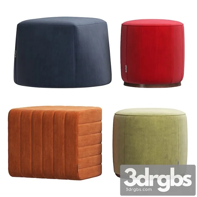 2nd collection of poufs from domkapa 2 3D Model Free