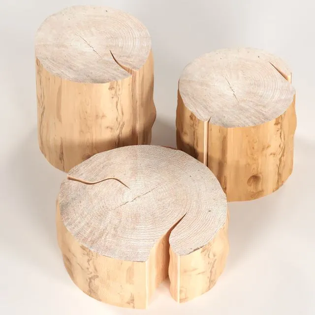 3 coffee table stump 3D Model