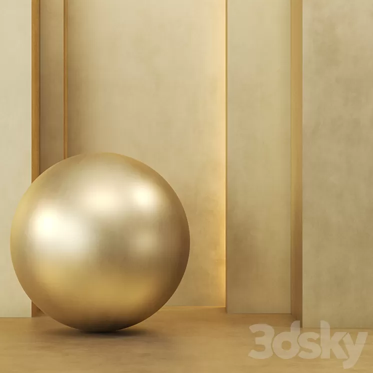 3 Gold Texture 4k (3 Color) Seamless - Tileable 3D Model Free