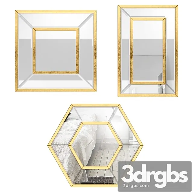 3 Piece Titania Mirror Set 3D Model Free