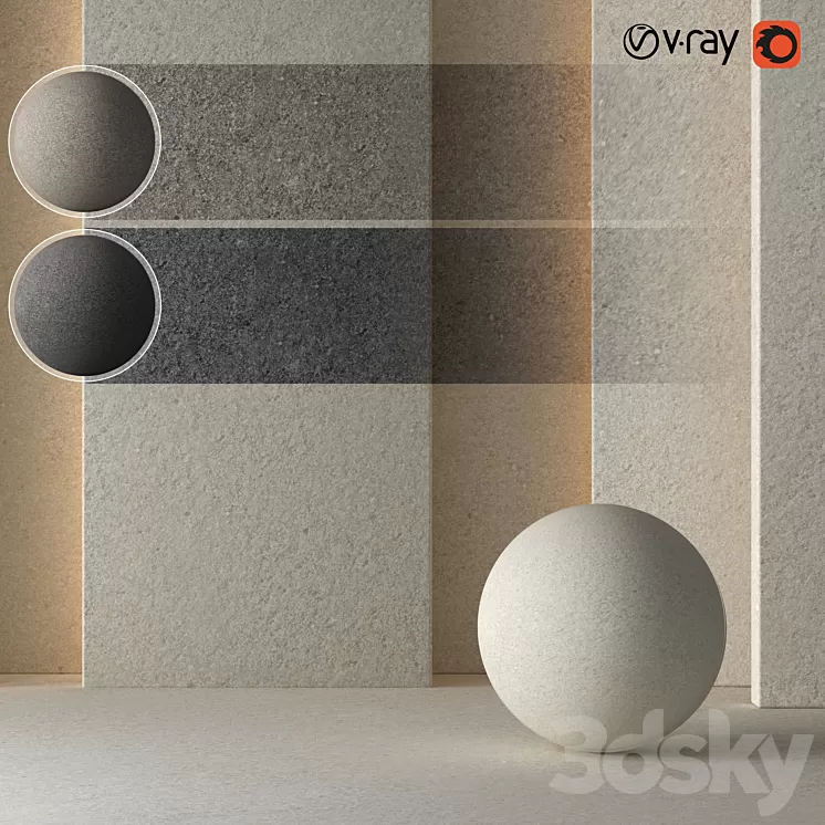 3 Plaster Concrete Material 8K (Seamless – Tileable) DrCG No 59 3D Model