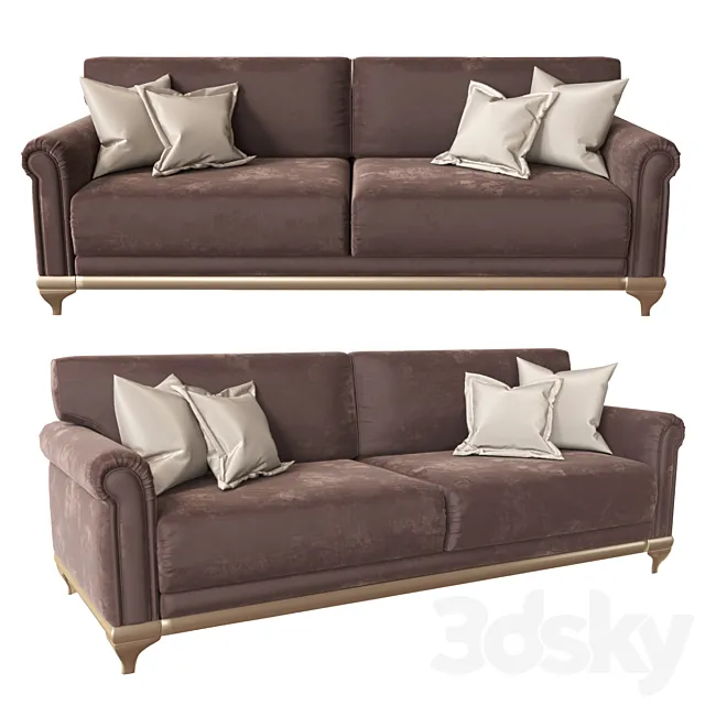 3-seat sofa "Flanders" 3D Model
