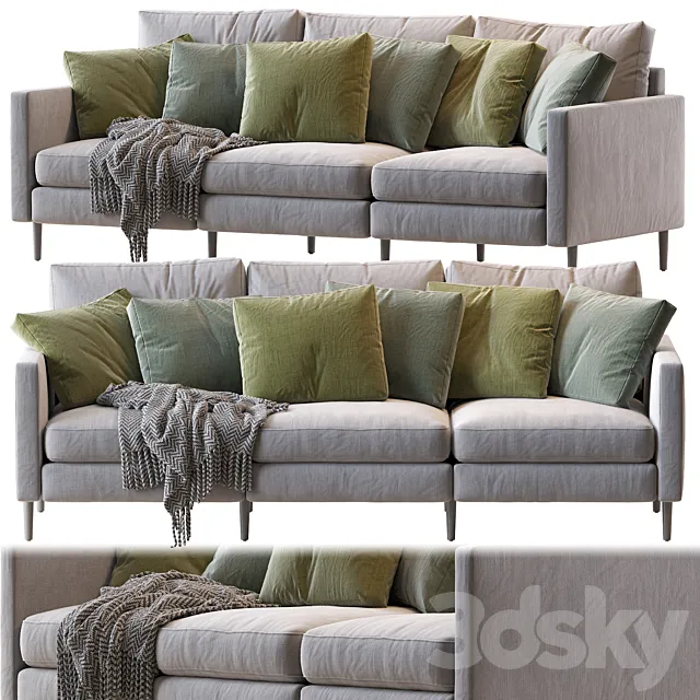 3-Seat Sofa Modular design Free Download