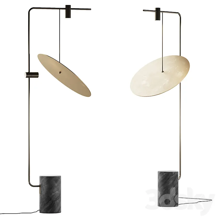 374 lighting fixtures 30 The Moon Floor Lamp by 101 Copenhagen 3D Model Free Download