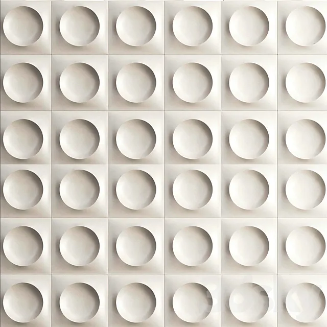 3d gypsum panels 3D Model