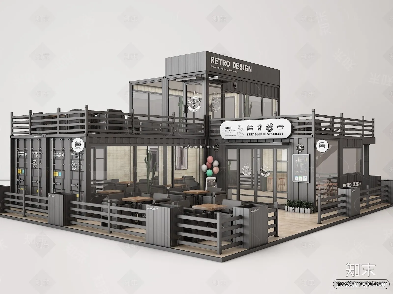 3D Model of Container Coffee - 3D Scene - 004