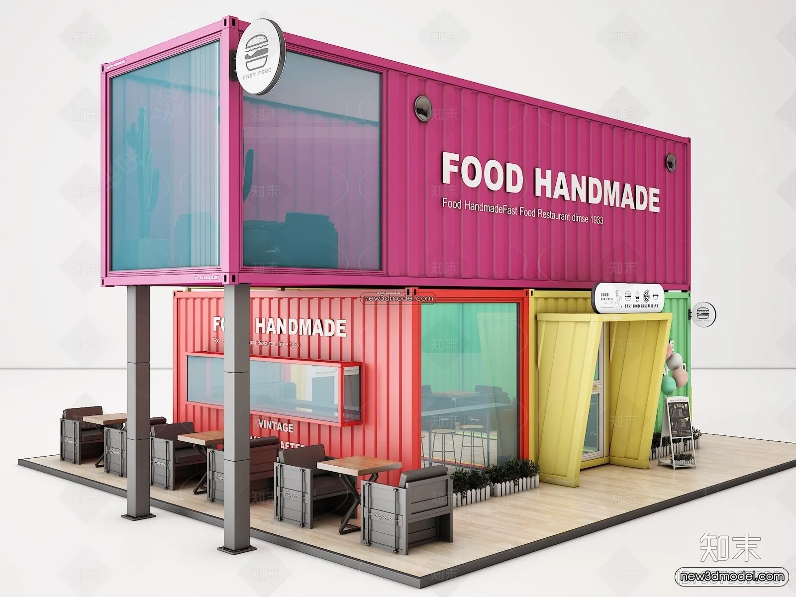 3D Model of Container Coffee - 3D Scene - 005