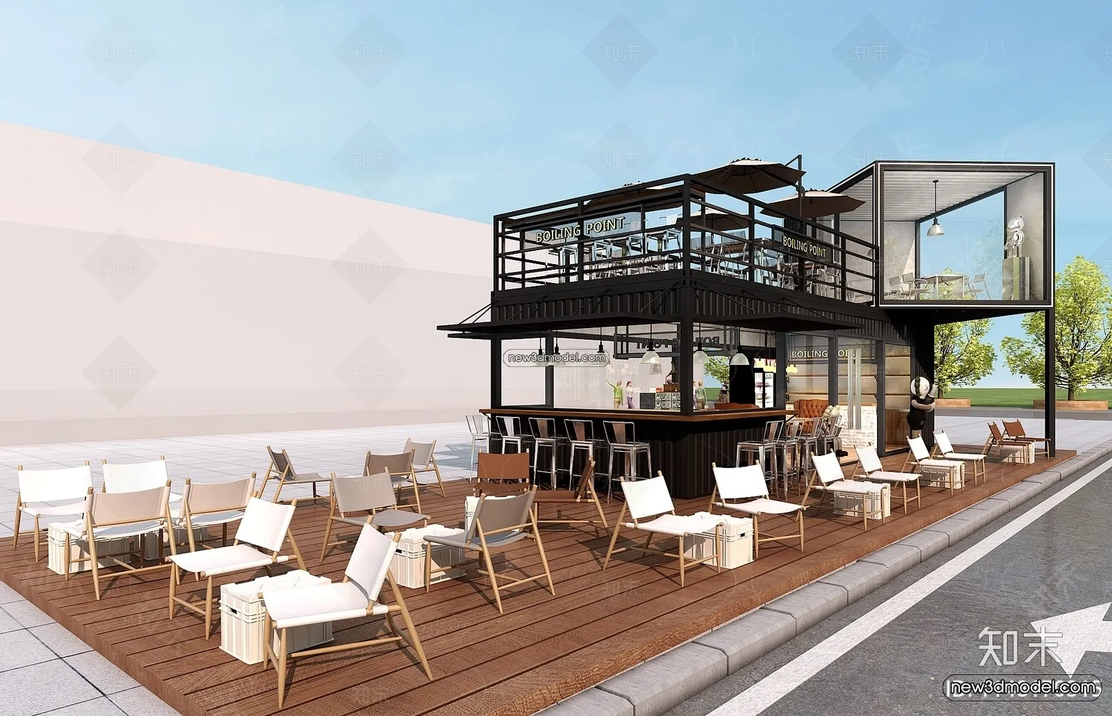 3D Model of Container Coffee - 3D Scene - 025