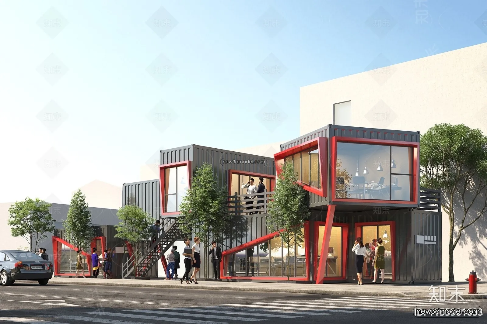 3D Model of Container Coffee - 3D Scene - 028