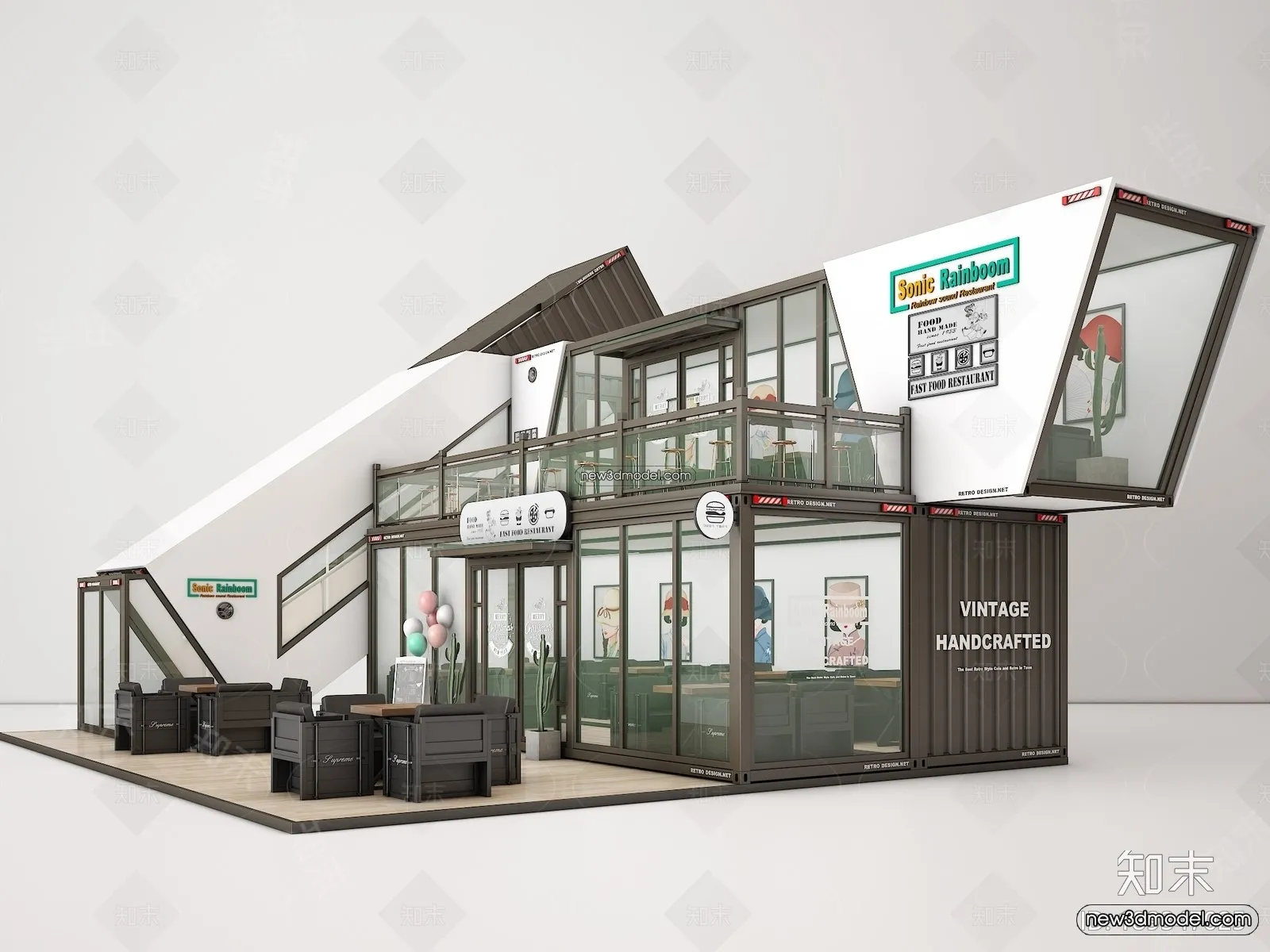 3D Model of Container Coffee - 3D Scene - 031