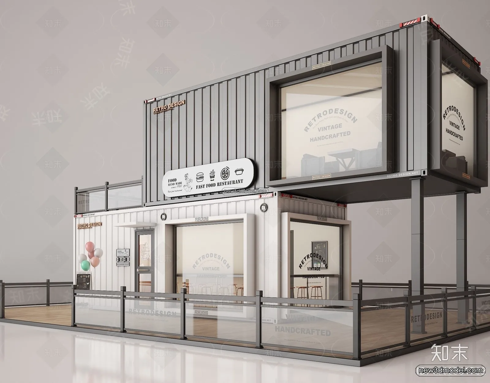 3D Model of Container Coffee - 3D Scene - 042