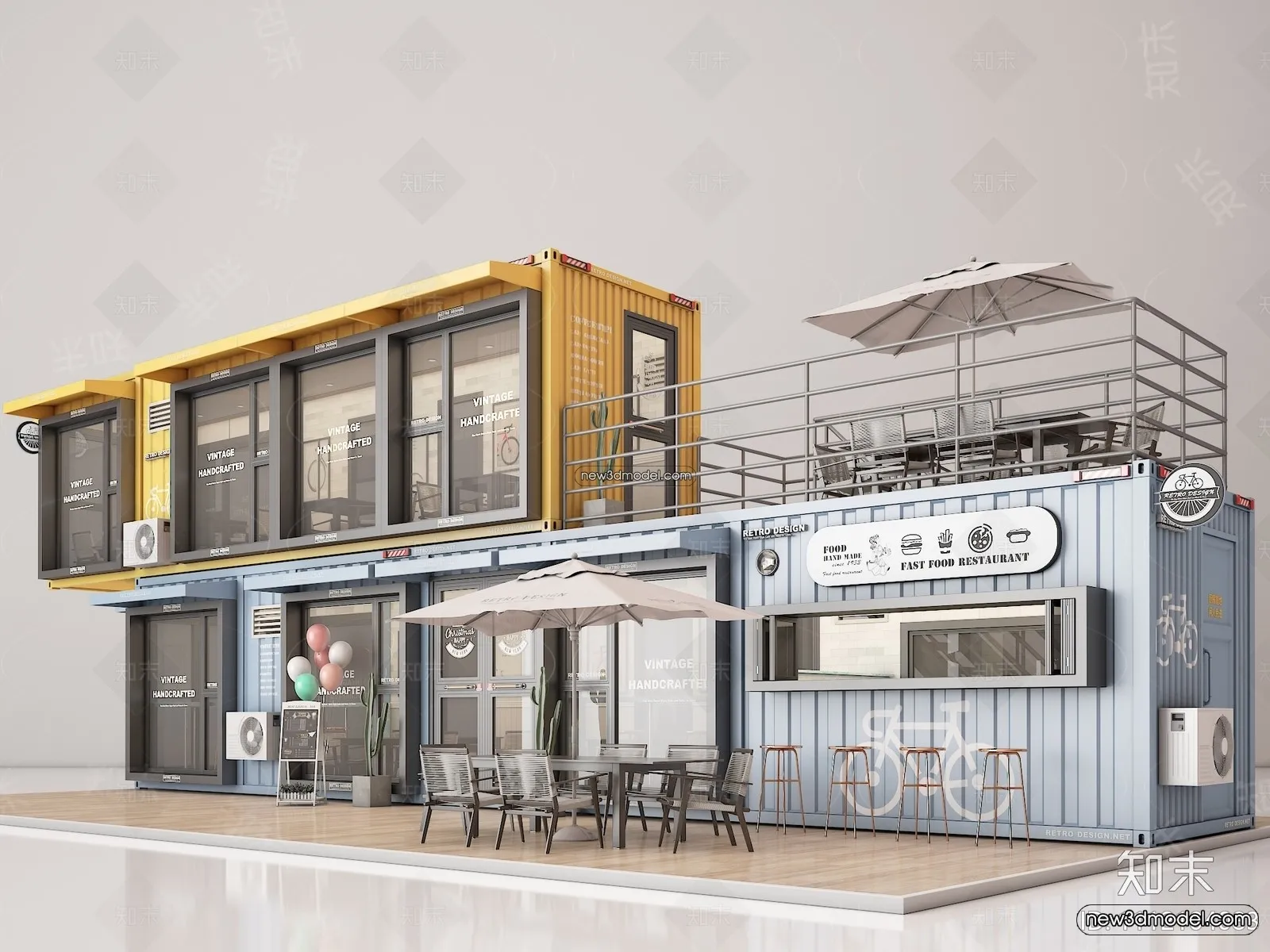 3D Model of Container Coffee - 3D Scene - 043